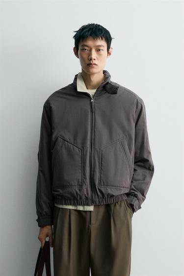 Zara 科技夾克 - 炭灰色