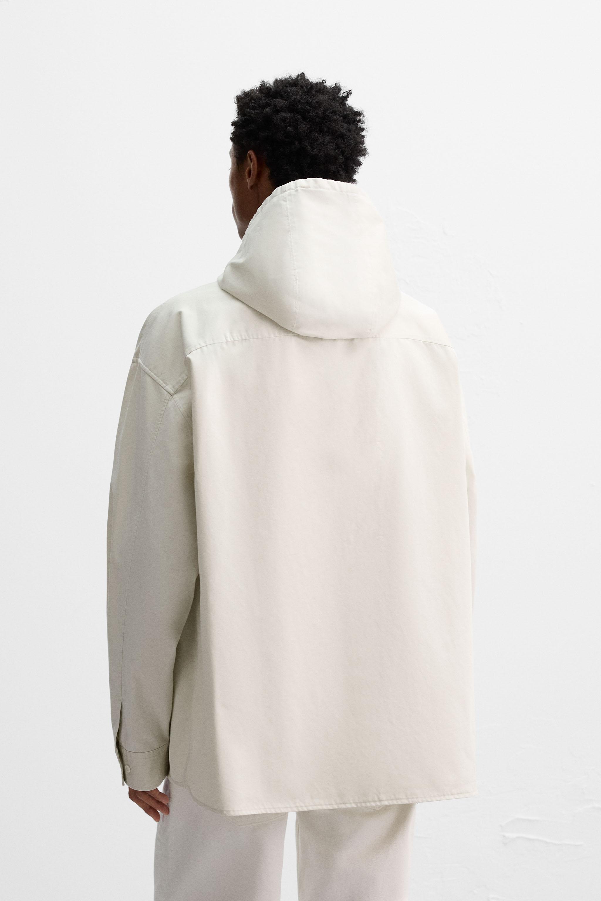 OVERSIZED FIT HOODED OVERSHIRT
