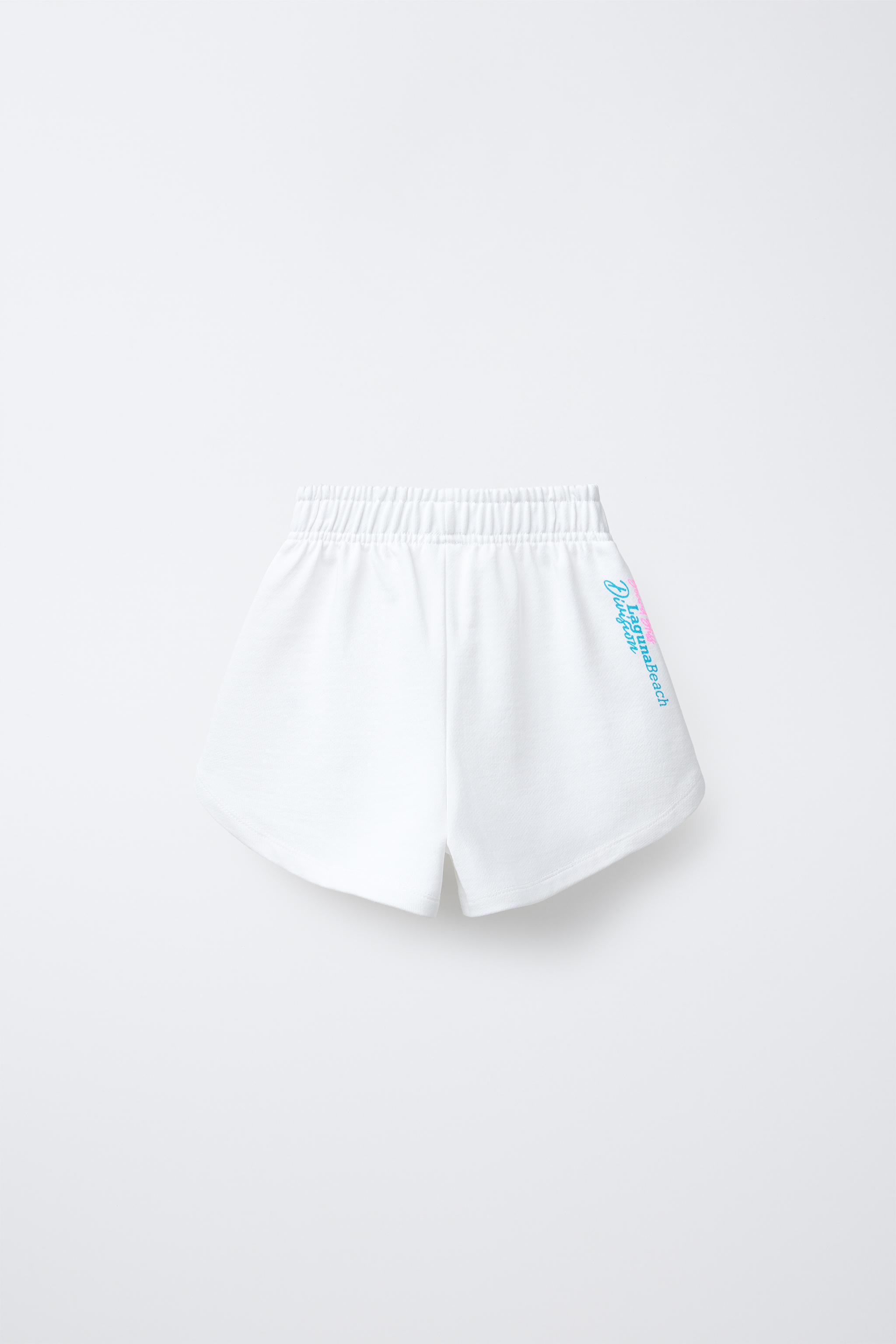PLUSH PRINTED SHORTS - Oyster-white | ZARA United States