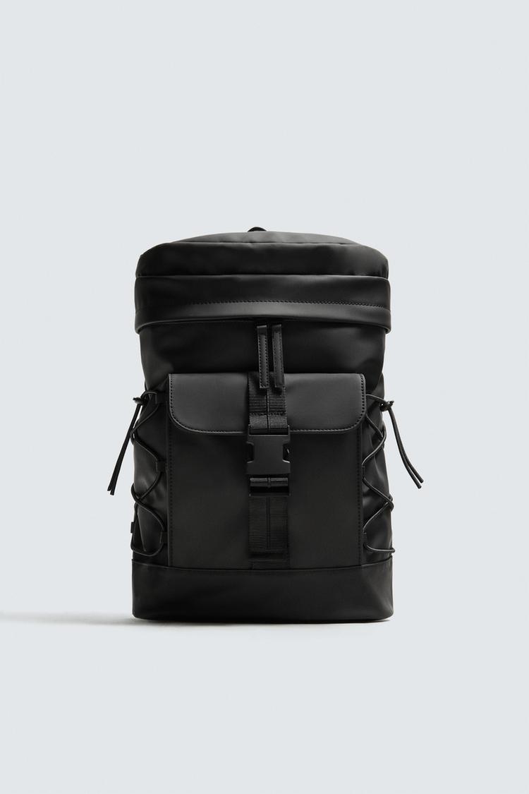 ZARA RUBBERISED BACKPACK