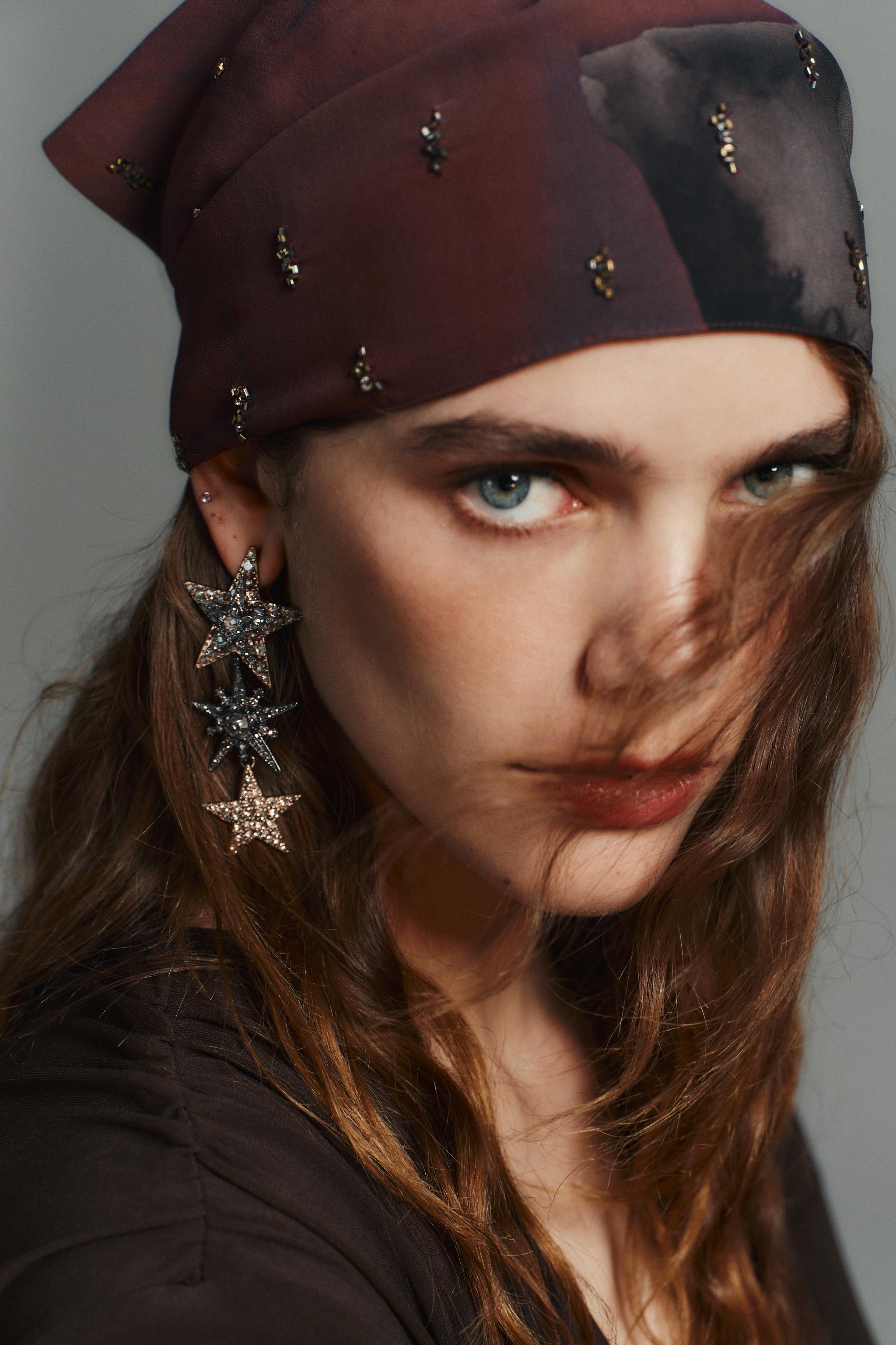 BOUCLES D'OREILLES ÉTOILES À PAILLETTES