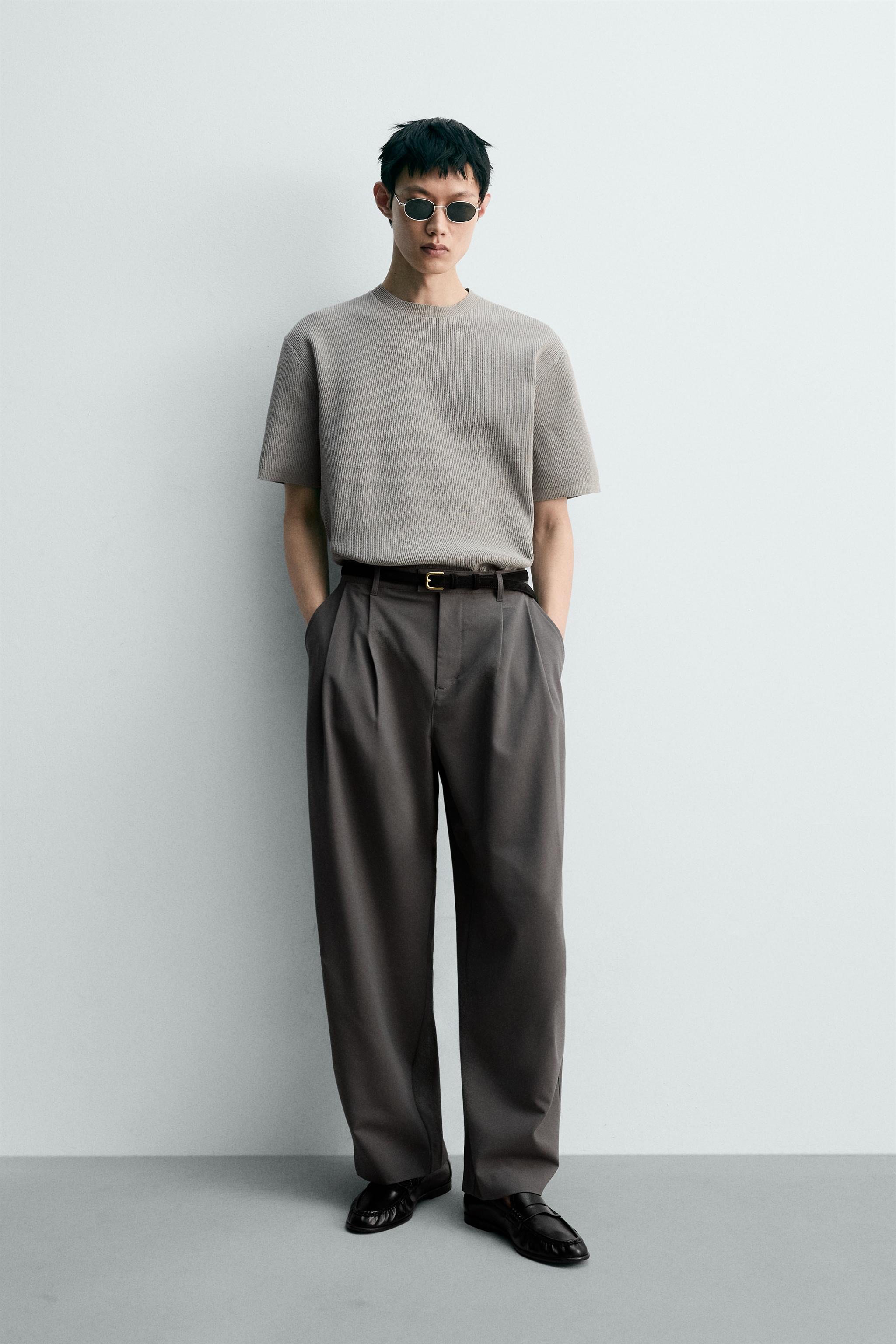 パンツ (グレー・灰色) | メンズ | ZARA 日本