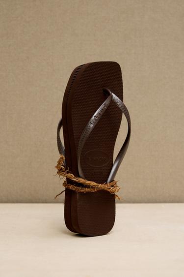 შლაპუნები HAVAIANAS ® x ZARA - Zara-ს Brown