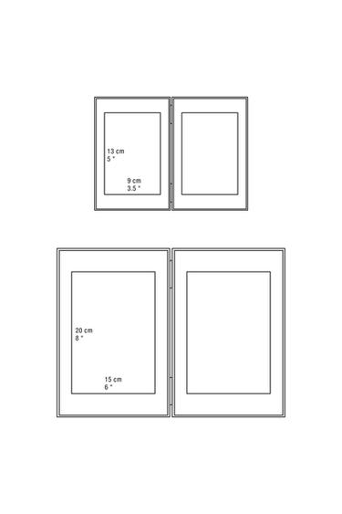 DOUBLE GOLDEN PHOTO FRAME - Transparent by Zara - Image 4