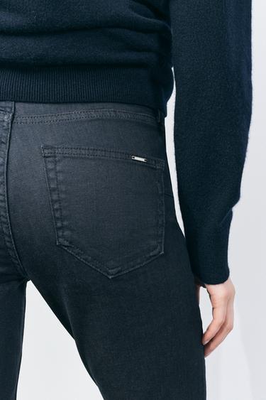 Zara MID-RISE BOOTCUT JEANS ZW COLLECTION - Dark gray