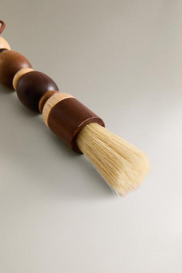 ACACIA BRUSH DUSTPAN SET (SET OF 2) - Brown by Zara - Image 4