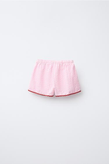3-6 YEARS/ GINGHAM CHECK PYJAMAS - Pink by Zara - Image 4