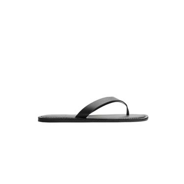STRAPPY LEATHER SANDALS - Black by Zara