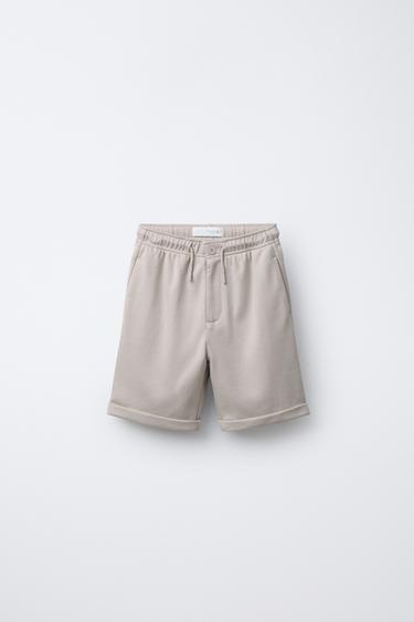 COMFORT BERMUDA SHORTS - Ecru by Zara