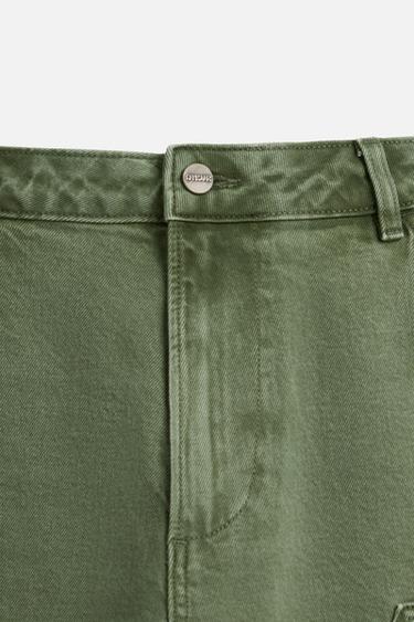 CARPENTER POCKET BERMUDA SHORTS - Green by Zara - Image 7