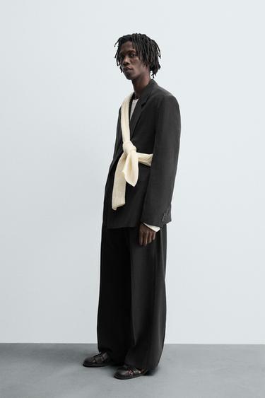 FLOWING SUIT TROUSERS - Black by Zara - Image 3