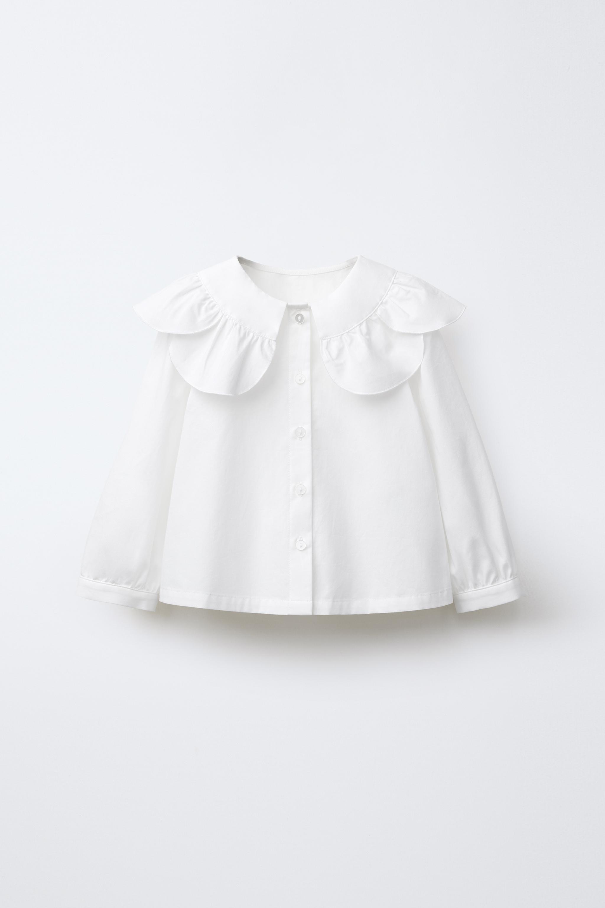 COLLARED POPLIN SHIRT - White | ZARA United States