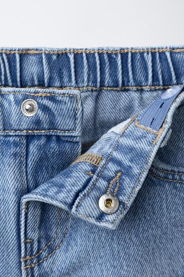 WIDE-LEG JEANS WITH FLOWERS - Blue by Zara - Image 2