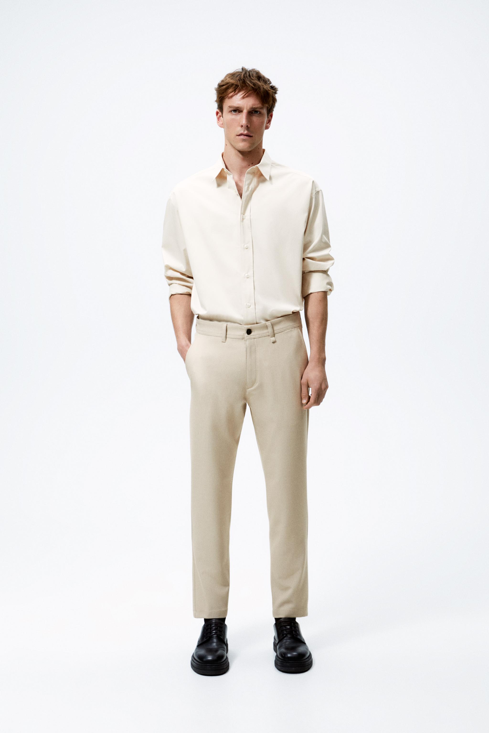 Pantalones de best sale vestir hombre zara