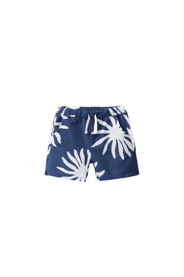 SUN PRINT BERMUDA SHORTS - Ecru / Blue by Zara - Image 0