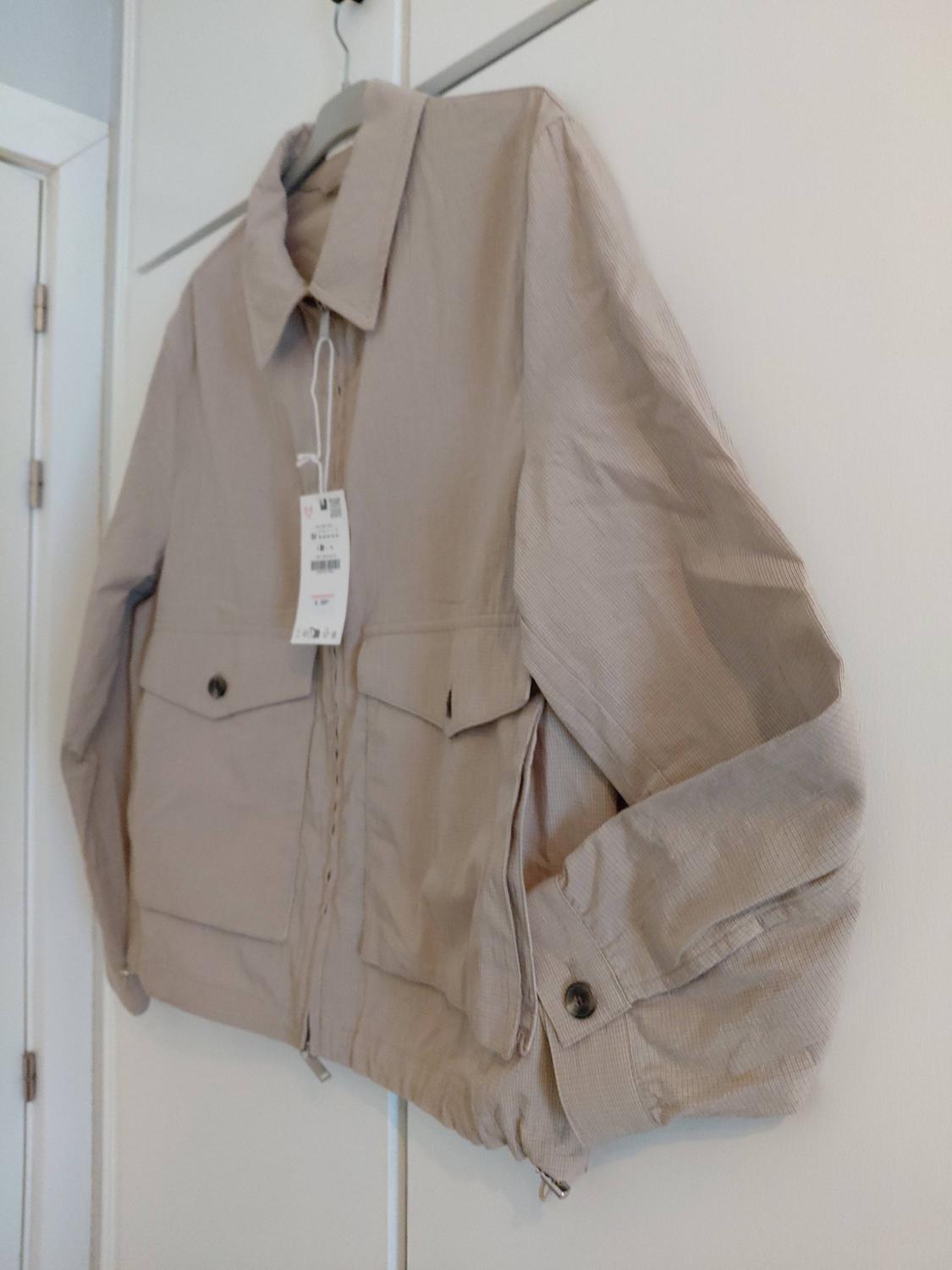 RELAXED FIT TEXTURED CHECK JACKET - Image 2