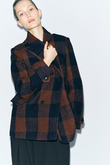 JAS MET MANTECO-WOL ZW COLLECTION - Bruin-Blauw van Zara