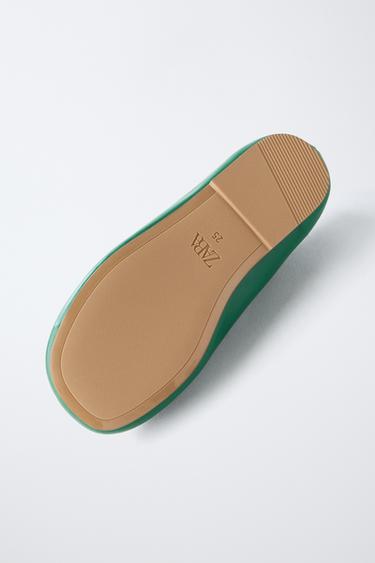BALLERINES À NŒUD - Vert de Zara - Image 6