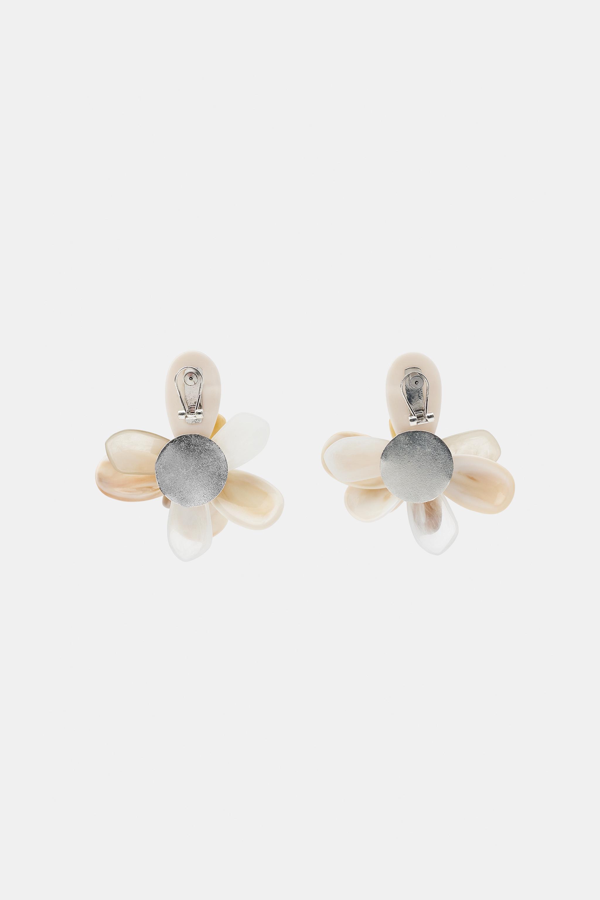 RESIN FLOWER EARRINGS