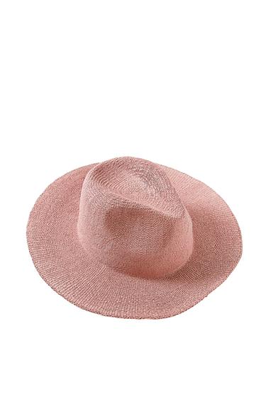 SOLID COLOR WOVEN HAT