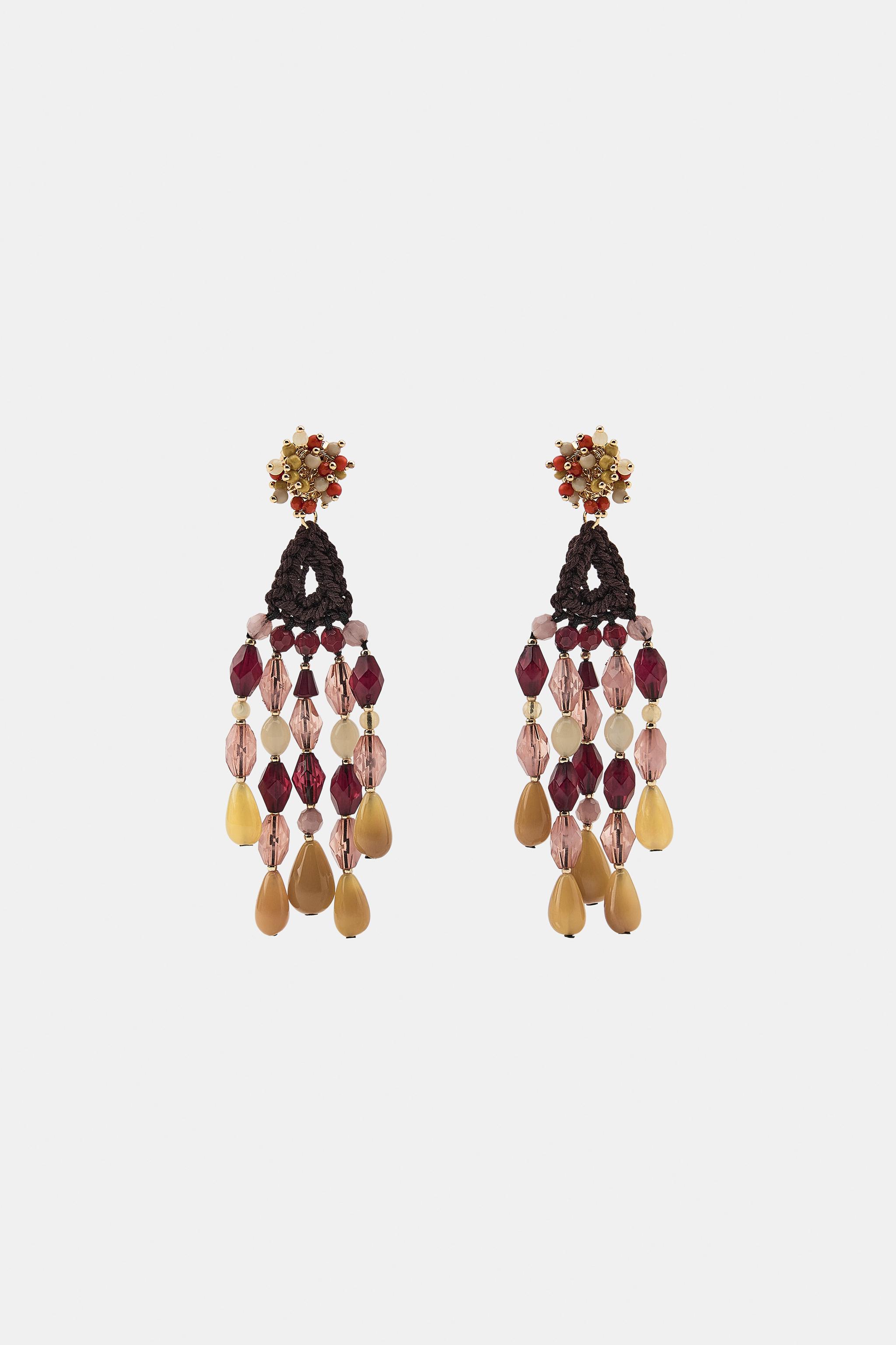 BOUCLES D'OREILLES CROCHET À FANTAISIE