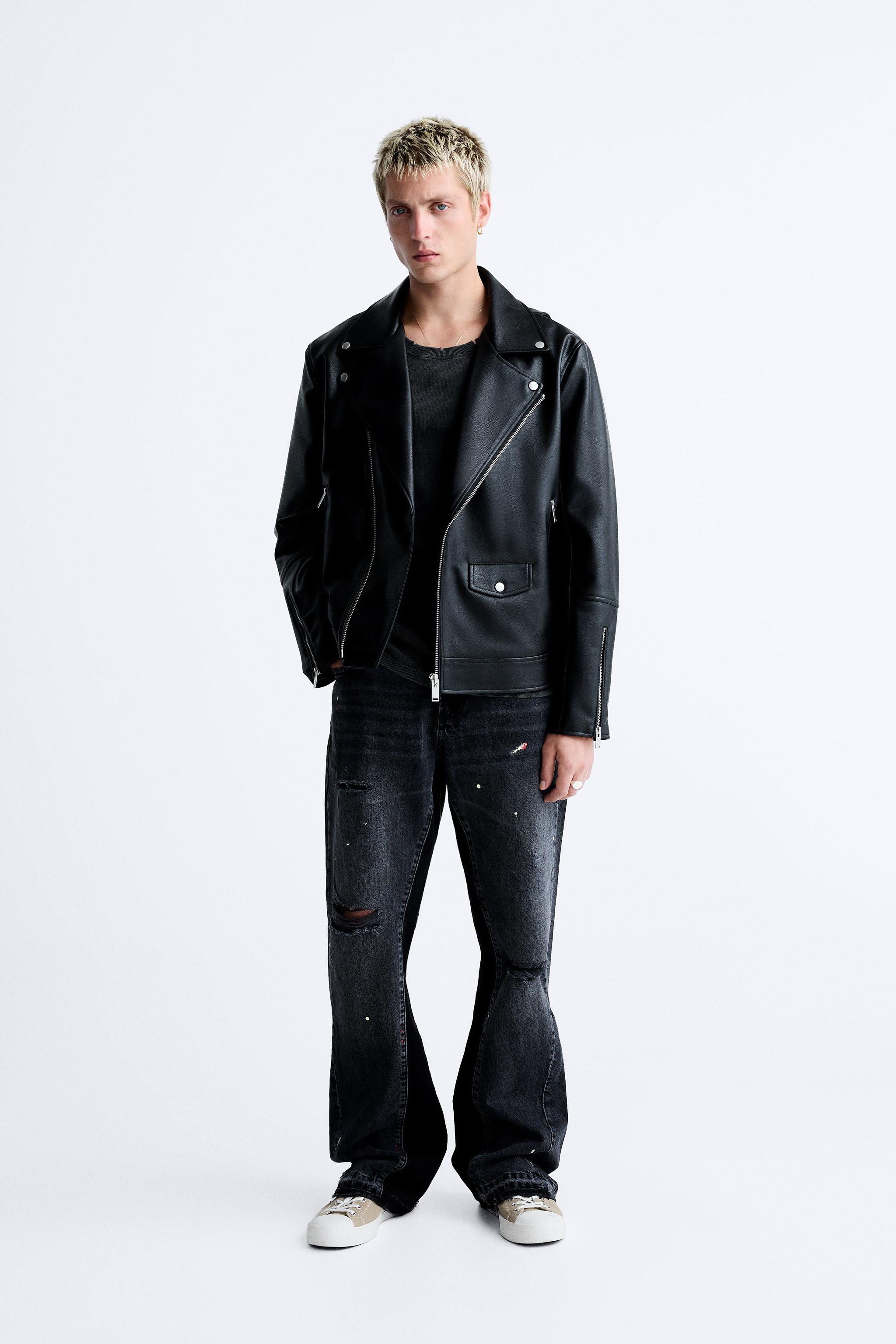 Zara hot sale leather jacket