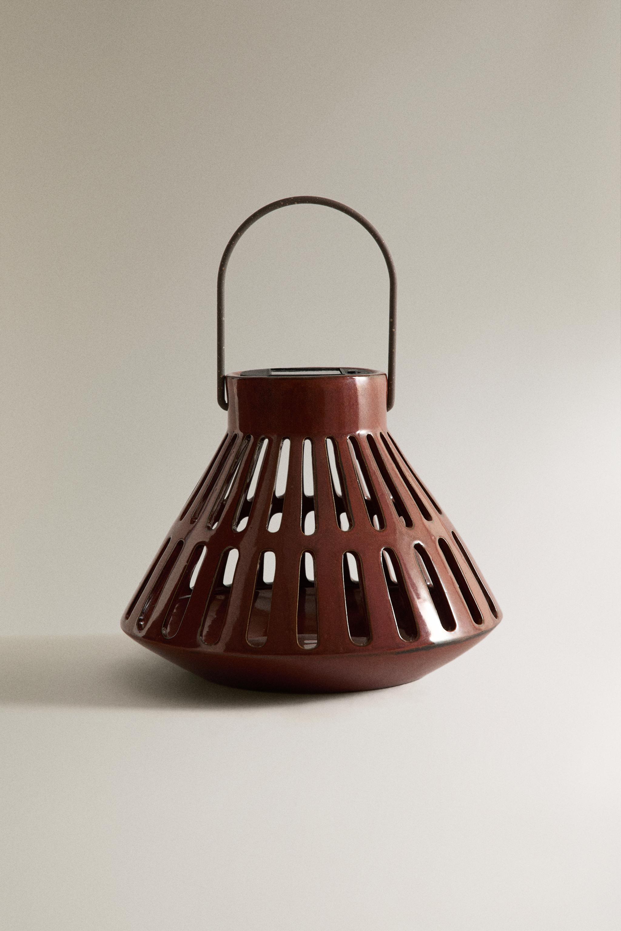 CERAMIC SOLAR LANTERN - Red | ZARA United States