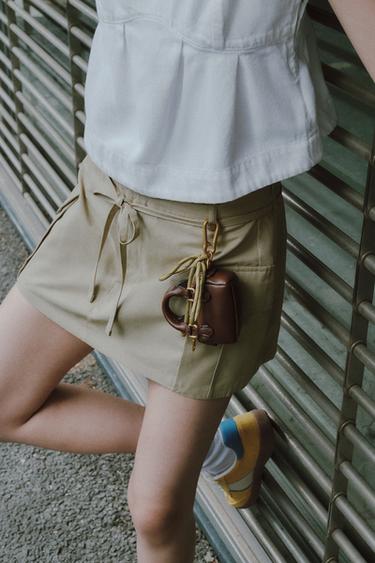 MINI CITY CHARM BAG - Dark tan by Zara