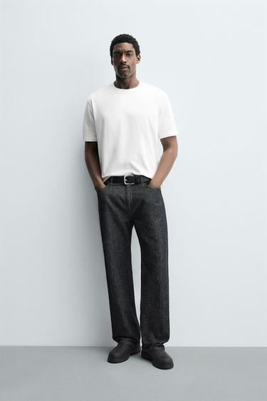 ЩІЛЬНА ФУТБОЛКА З КОРОТКИМИ РУКАВАМИ - Білий Zara