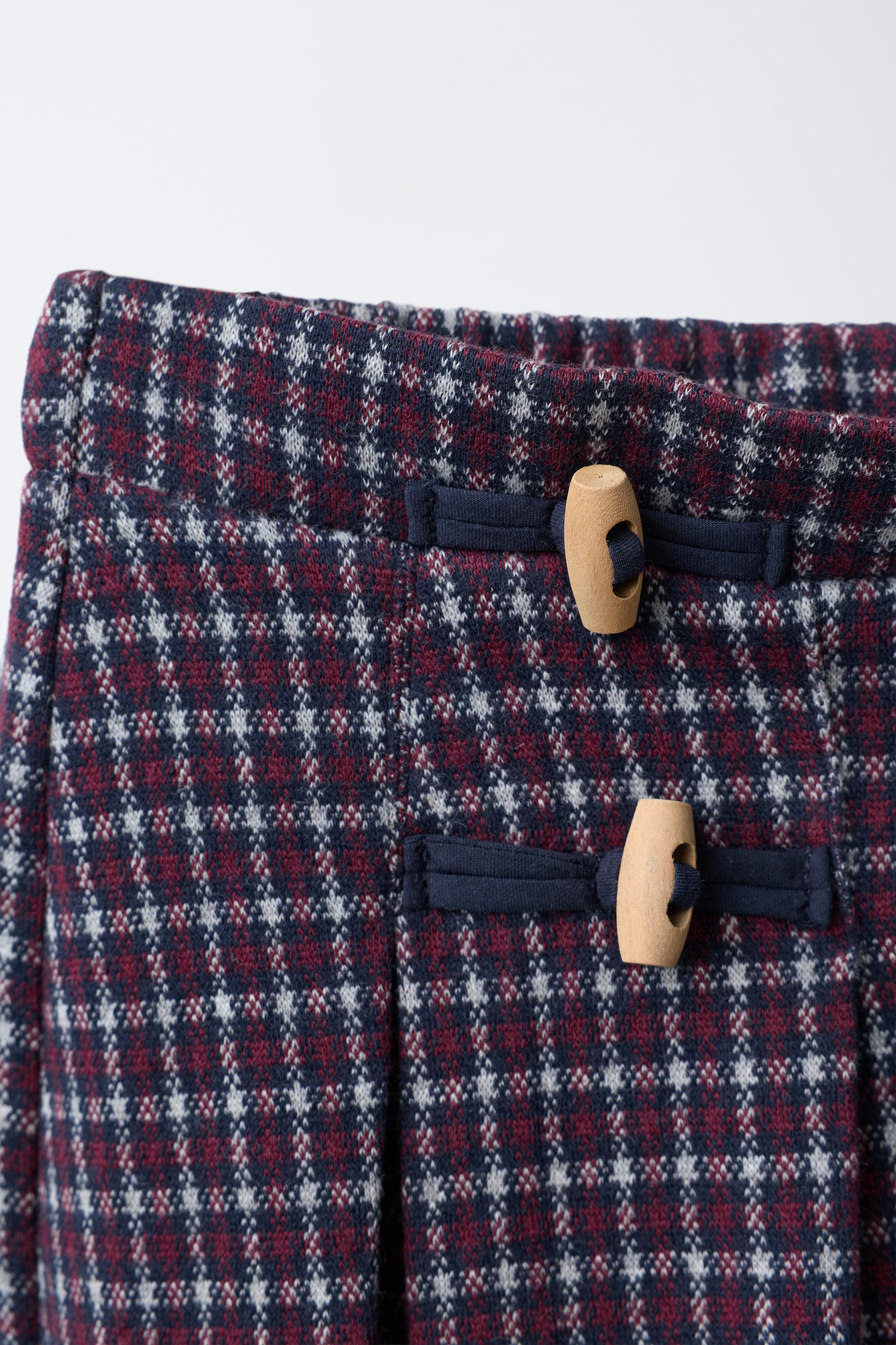 PLAID PLEATED SKORT