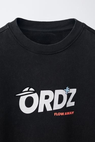 SWEAT À LOGO IMPRIMÉ - Anthracite foncé de Zara - Image 2