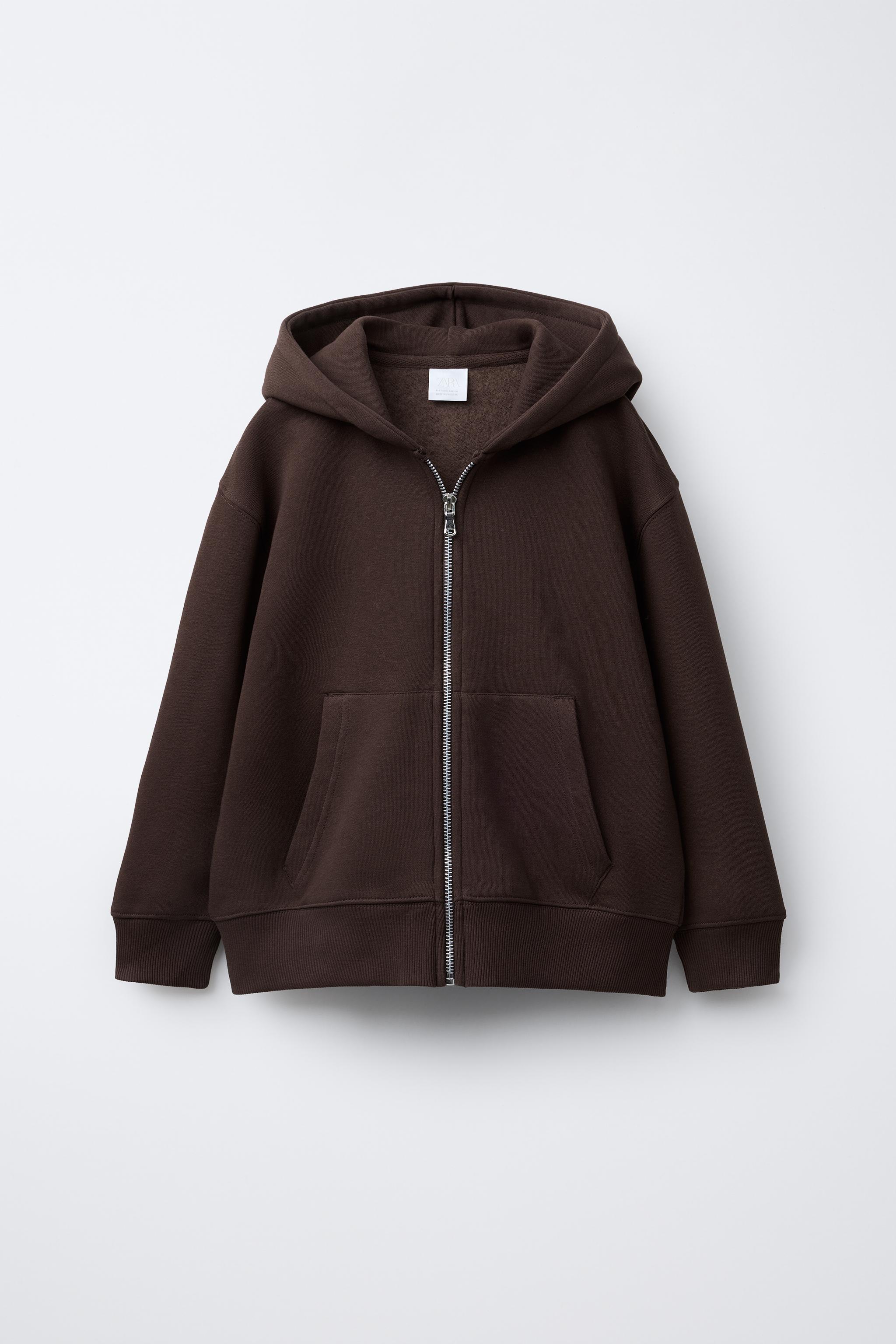 しばえり VARSITY ZIP SWEATSHIRT - Ecru | ZARA United States