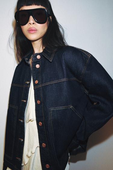 Zara Z1975 DENIM JACKET - Blue
