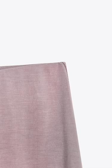 JUPE MI-LONGUE FLUIDE - Gris perle de Zara - Image 6