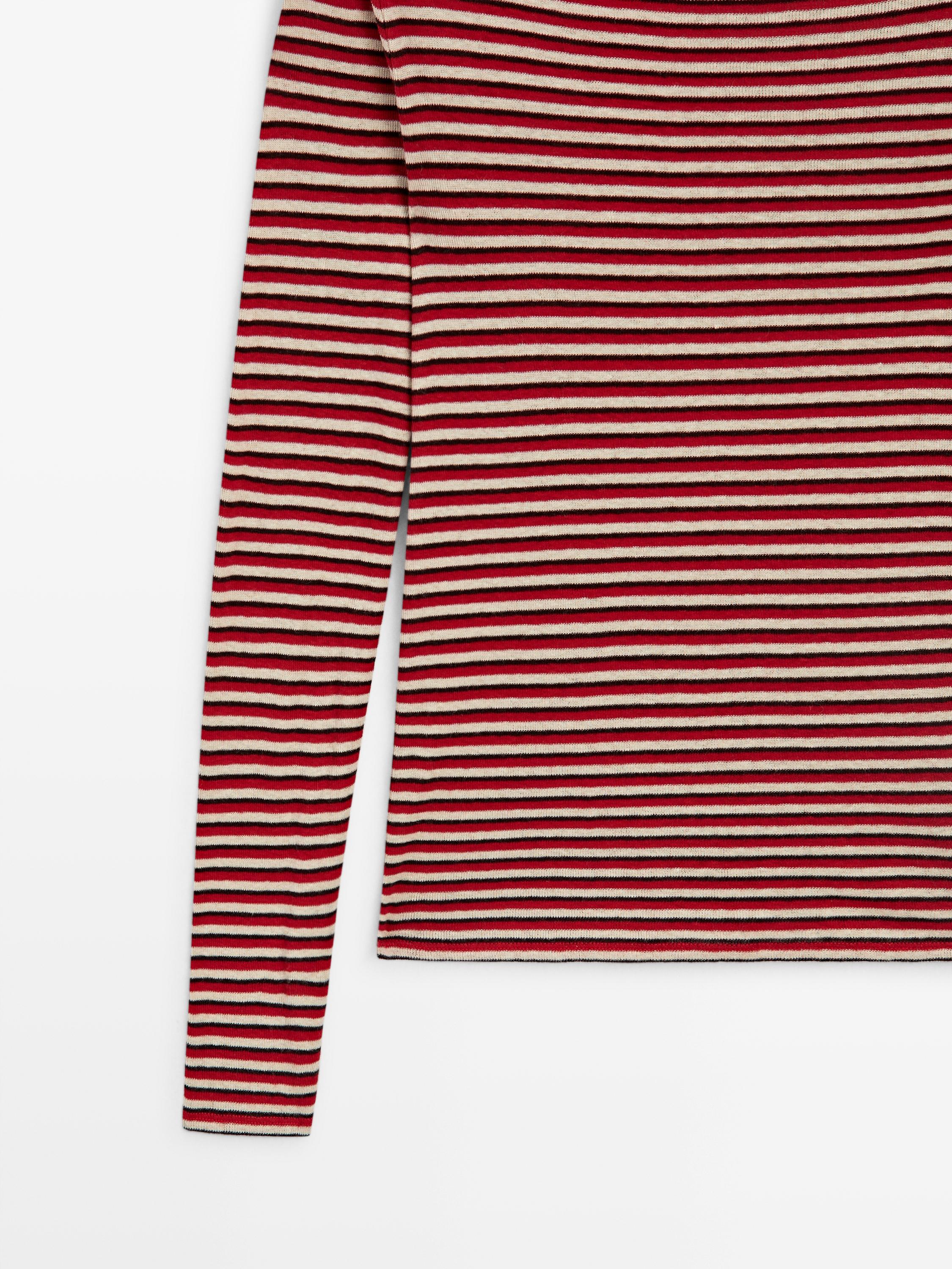 Striped long sleeve T-shirt
