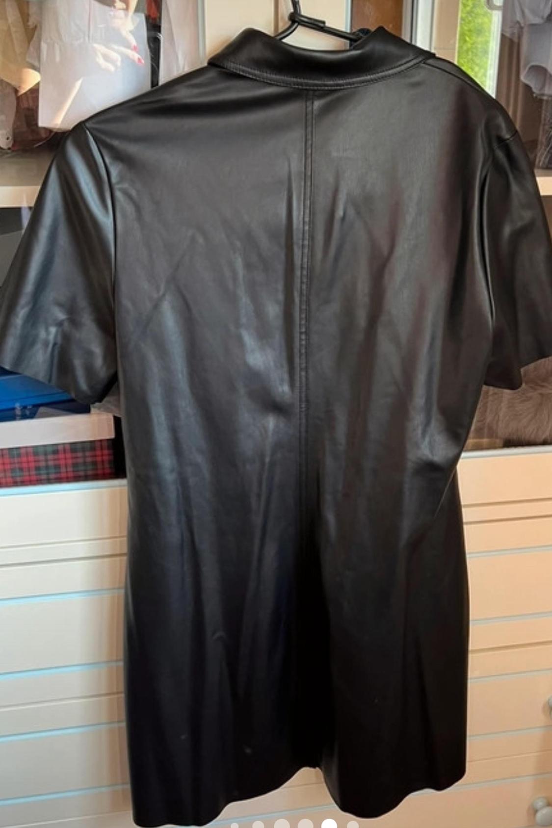 BUTTONED FAUX LEATHER DRESS - Image 5