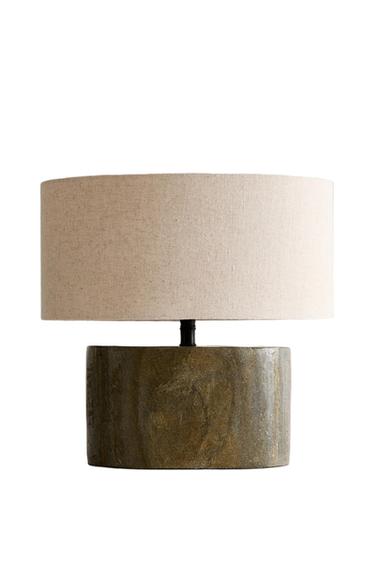 LÁMPARA MESA PIZARRA - Beige claro de Zara