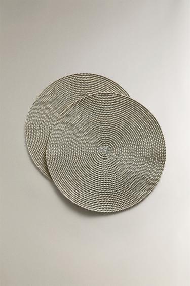 Zara 紙質餐墊(2件裝) - 淡藍色