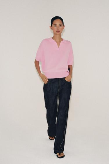 POLO PUNTO MANGA CORTA - Rosa de Zara