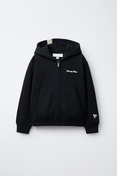FLEECE SWEATSHIRT AND BALLOON TROUSERS SET - Dark navy by Zara - Image 1