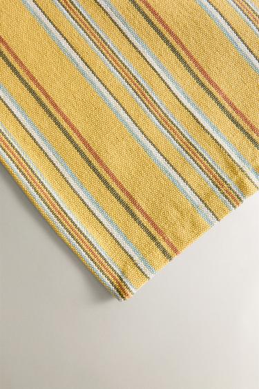 PACK OF COTTON NAPKINS WITH MULTICOLOURED STRIPES (PACK OF 4) - yellow by Zara - Image 2