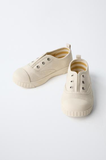 FABRIC SNEAKERS - Ecru White by Zara - Image 2