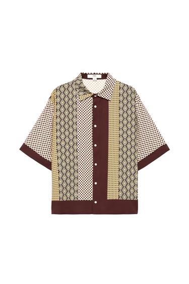 LIMITED EDITION MIXED PRINT FLOWING SHIRT - Printed by Zara