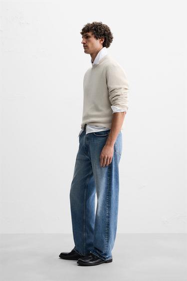 TEXTURED BASIC SWEATER - Ecru by Zara - Image 3