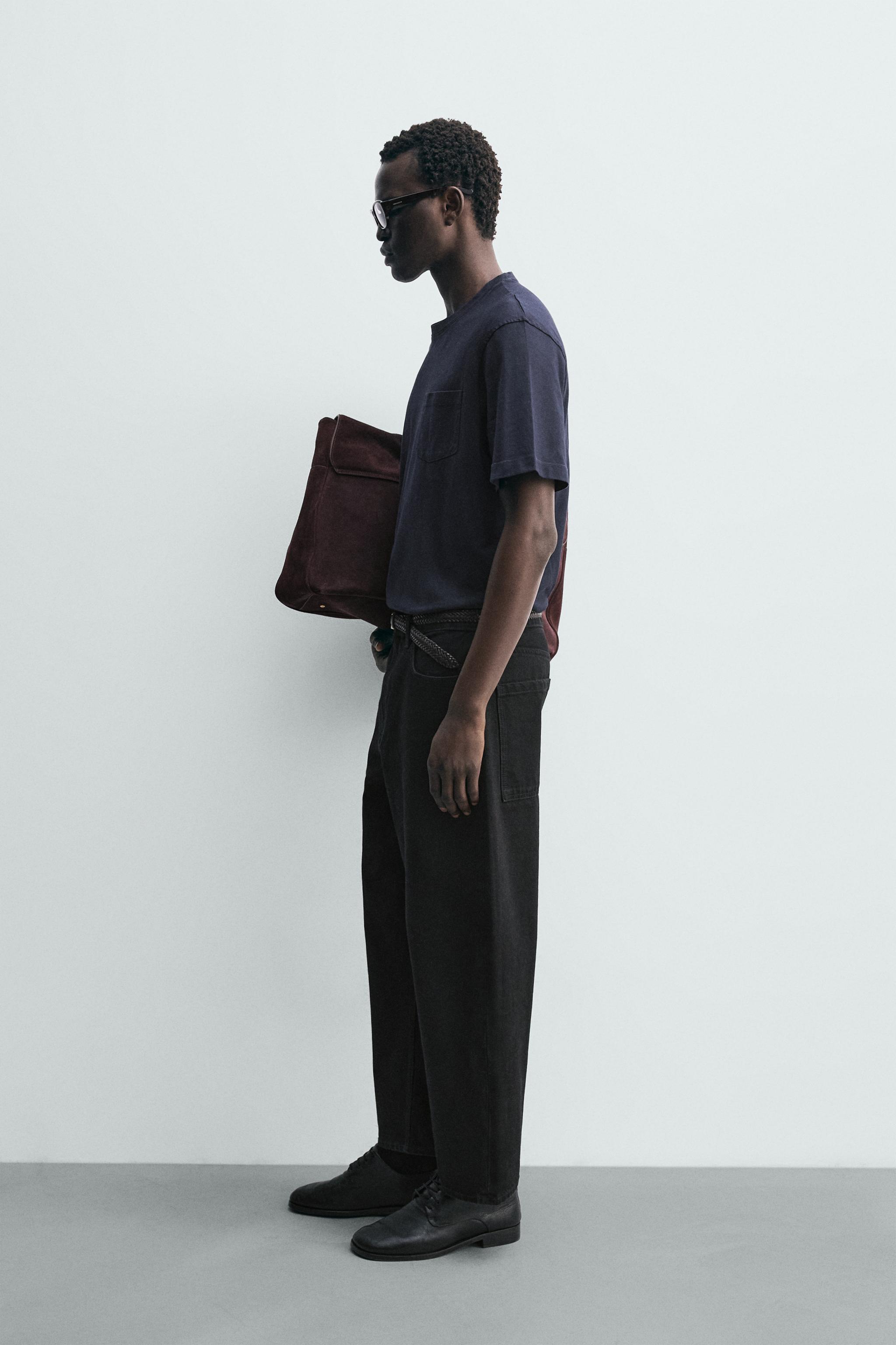 TAPERED WIDE FIT JEANS