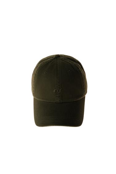 Zara WASHED EMBROIDERED CAP - Black / Brown - Image 0