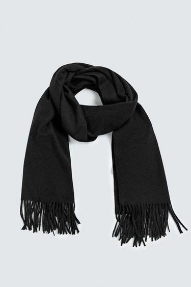 ÉCHARPE À FRANGES - Noir de Zara - Image 2