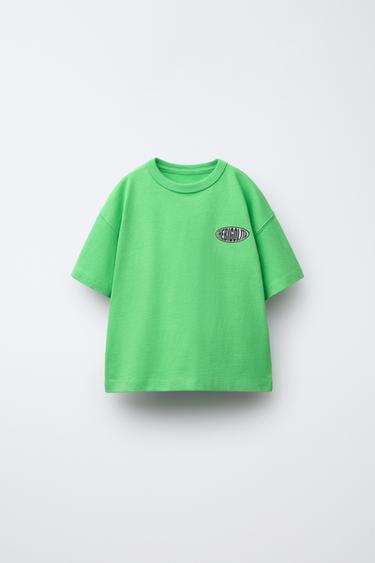 LOGO T-SHIRT - Green by Zara