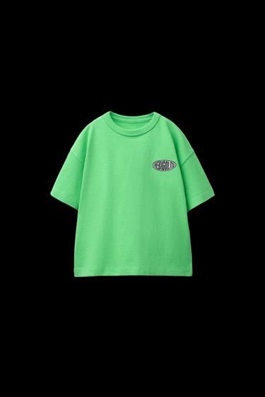 T-SHIRT MIT LOGO - Grün von Zara - Bild 0