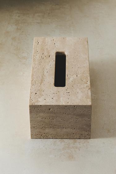 BOÎTE À MOUCHOIRS MARBRE BEIGE - Beige de Zara - Image 5